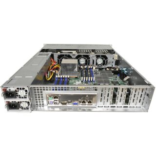 Supermicro CSE-825 2U Rack Server X8DTH-6F Rev 2.01 LGA 1366 X5670 16GB RAM 2x 320GB