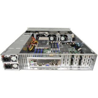 Supermicro CSE-825 2U Rack Server X8DTH-6F Rev 1.01 LGA 1366 X5620 12GB RAM 2x 320GB