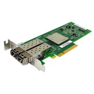 Dell Qlogic QLE2562L-DEL 0VX60F 0RW9KF FC 2-Port 8 G PCIe x8 Network Adapter LP +Mini GBICs