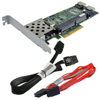 HP Smart Array P410 6Gb/s SAS RAID Controller 512MB +SAS Kabel 462919-001 FP