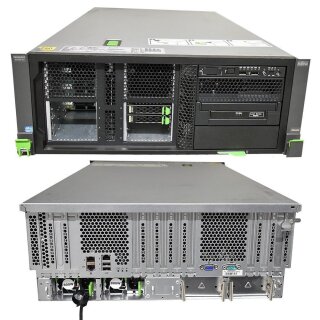Fujitsu RX500 S7 Server 4x E5-4650 8C 2.70GHz 64GB RAM SAS 6G/1G 2.5Zoll 8 Bay COA Windows Server 2012 2 CPU