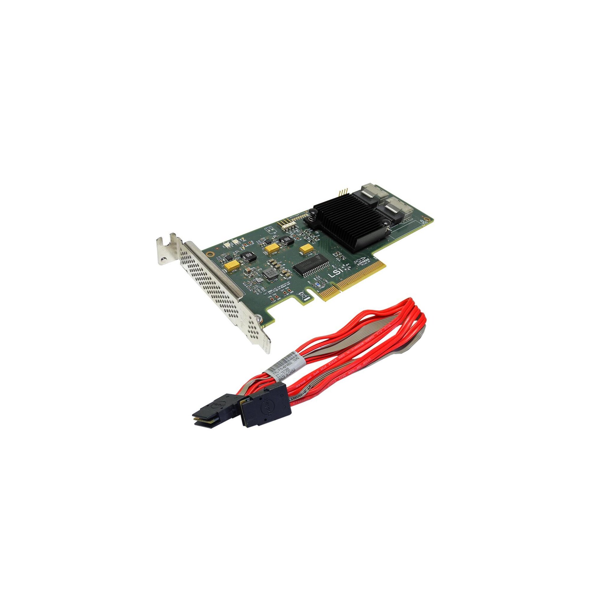 LSI SAS9211-8i 6 Gb/s PCIe x8 SAS/SATA RAID Controller H3-25250-02C + Kabel