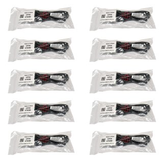 10 x Netzkabel 1,8m Schuko - C13 Dell 078390 16-10A H05VV-F 3G0,75mm schwarz Neu/New
