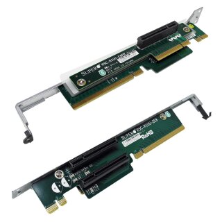 Supermicro Riser Cards Set / Satz RSC-R1UU-E8PR + RSC-R1UU-2E8