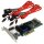 Adaptec ASR-6805 512MB 6Gb/s SAS/SATA RAID Controller TCA-00320-02-C LP + Kabel