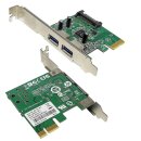 HP 2-Port USB 3.0 Super Speed PCI-Express x1 Schnittstellenkarte SP# 608151-001