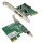 HP 2-Port USB 3.0 Super Speed PCI-Express x1 Schnittstellenkarte SP# 608151-001
