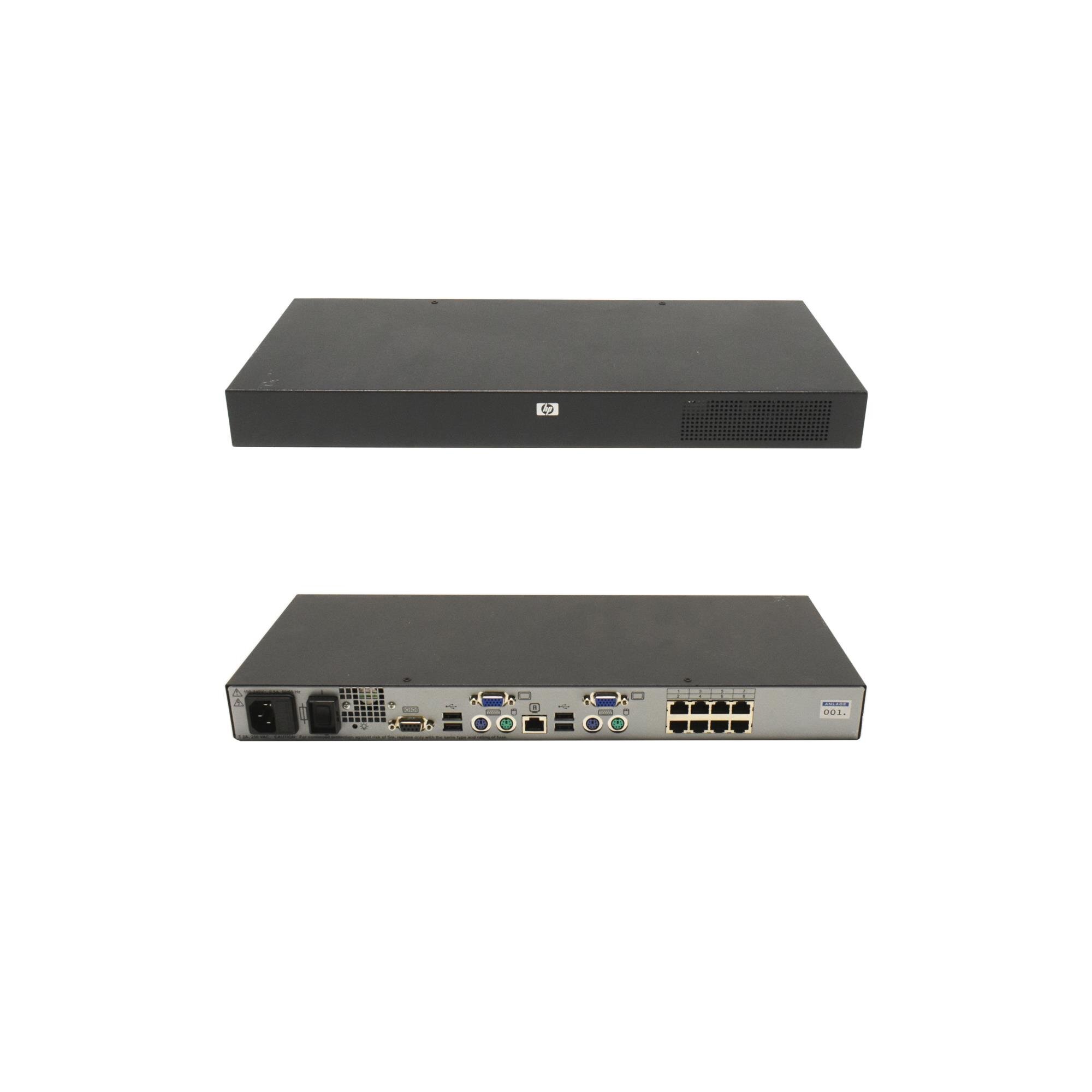 HP KVM Server Console Switch AF616A 8Port Piospartslap