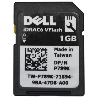 Dell iDRAC6 VFlash 1GB SD Card for Dell PowerEdge DP/N P789K