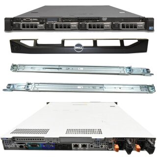 Dell PowerEdge R310 Server L3426 QC CPU 4x 3.5" Caddy Perc SAS6/iR Lsi1068E-iR iDrac Rack Rail Kit