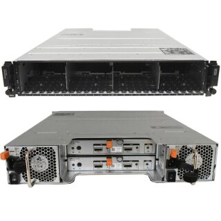 Dell PowerVault MD1220 2U 2x E01M001 SAS 6Gbps 2x 600W PSU 24x Bay 2.5 Zoll