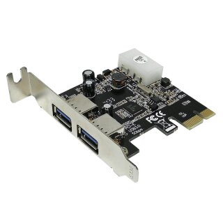 Digitus 2-Port USB 3.0 Super Speed PCI-Express x1 Schnittstellenkarte 1428 1433