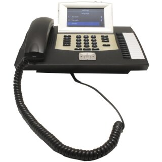 Auerswald COMfortel 2600 Systemtelefon schwarz mit Netzteil ISDN AB TouchDisplay
