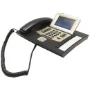 Auerswald COMfortel 2600 Systemtelefon schwarz mit Netzteil ISDN AB TouchDisplay