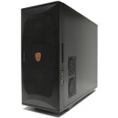 AEGIS Tower PC Asus P5BV-C Motherboard 1x Xeon X3230 4C 8GB RAM 300GB HDD + Lenovo Monitor 22 Zoll