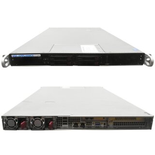 VDI-APPLIANCE Supermicro CSE-118 1U Rack Server Mainboard X9DRG-HTF+II 2x Intel Xeon E5-2660 v2 10C CPU 64GB RAM 4 Bay 2.5 Zoll