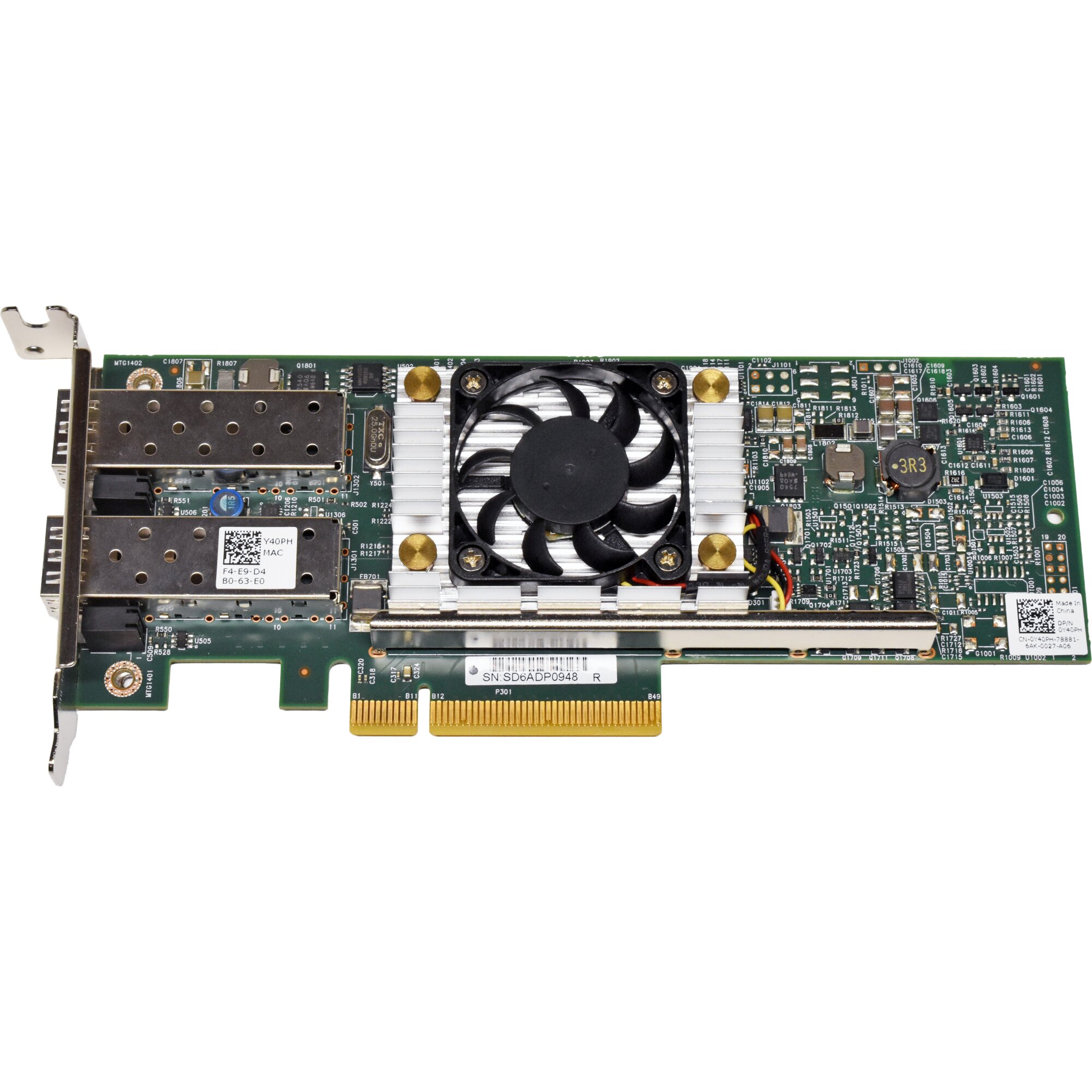 DELL BroadCom Dual-Port 10G SFP+ Network Adapter PCIe x8 D43042 57810S ...