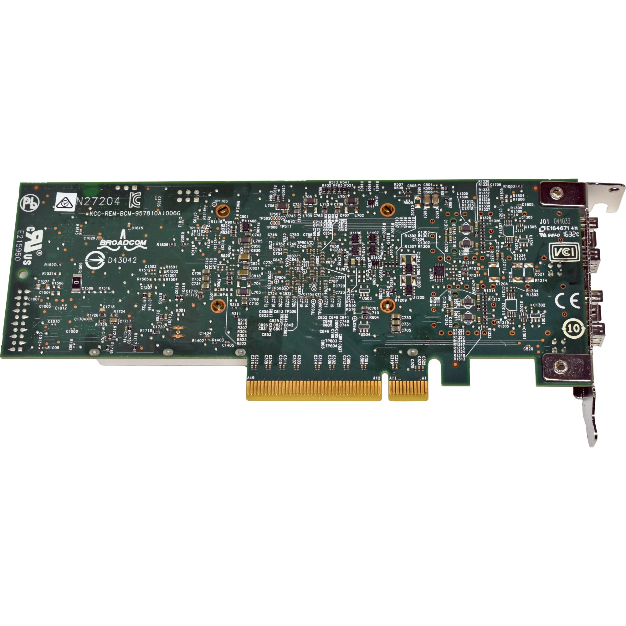 DELL BroadCom Dual-Port 10G SFP+ Network Adapter PCIe x8 D43042 57810S ...