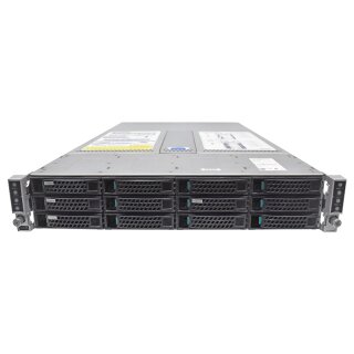 Intel 4 Node Server H2000 4x Node S2600KP 8x E5-2630 V3 CPU 0 GB RAM PC4 12x LFF 3,5