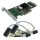 Fujitsu Primergy PCIe x8 SAS RAID Controller D2516-A11 GS2 + SAS Kabel LP