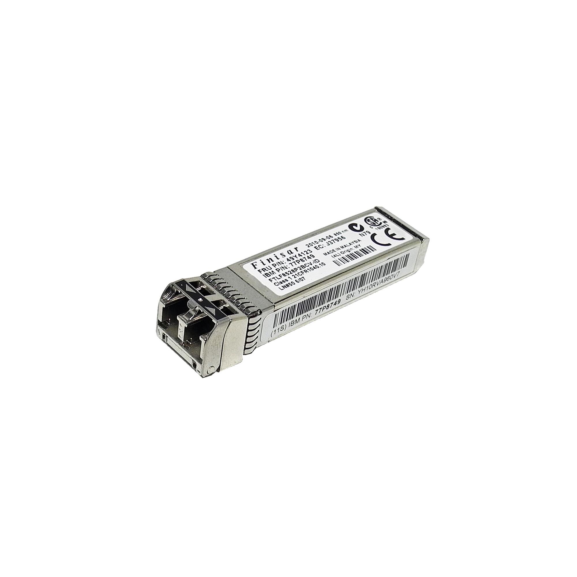 IBM Finisar JDSU SFP+ 8GB mini GBIC IBM P/N 77P8749 FRU 49Y4123 