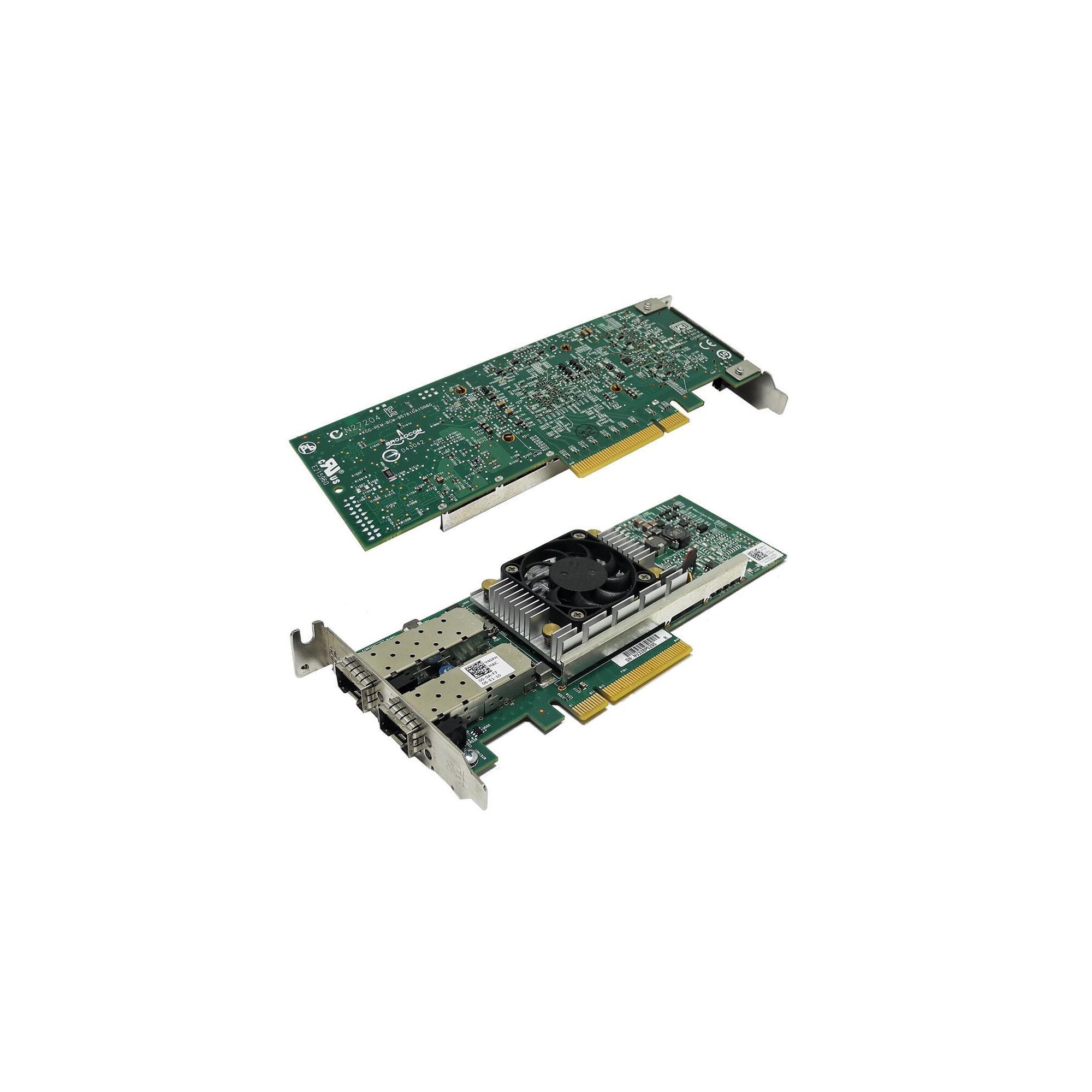 DELL BroadCom 57810S Netzwerk Karte 2x10GbE Port PCIe 0Y40PH Y40PH+ 2x ...