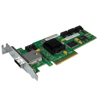 LSI IBM SAS3444E 3Gb/s PCIe x8 SAS/SATA RAID Controller FRU 25R8071 LP