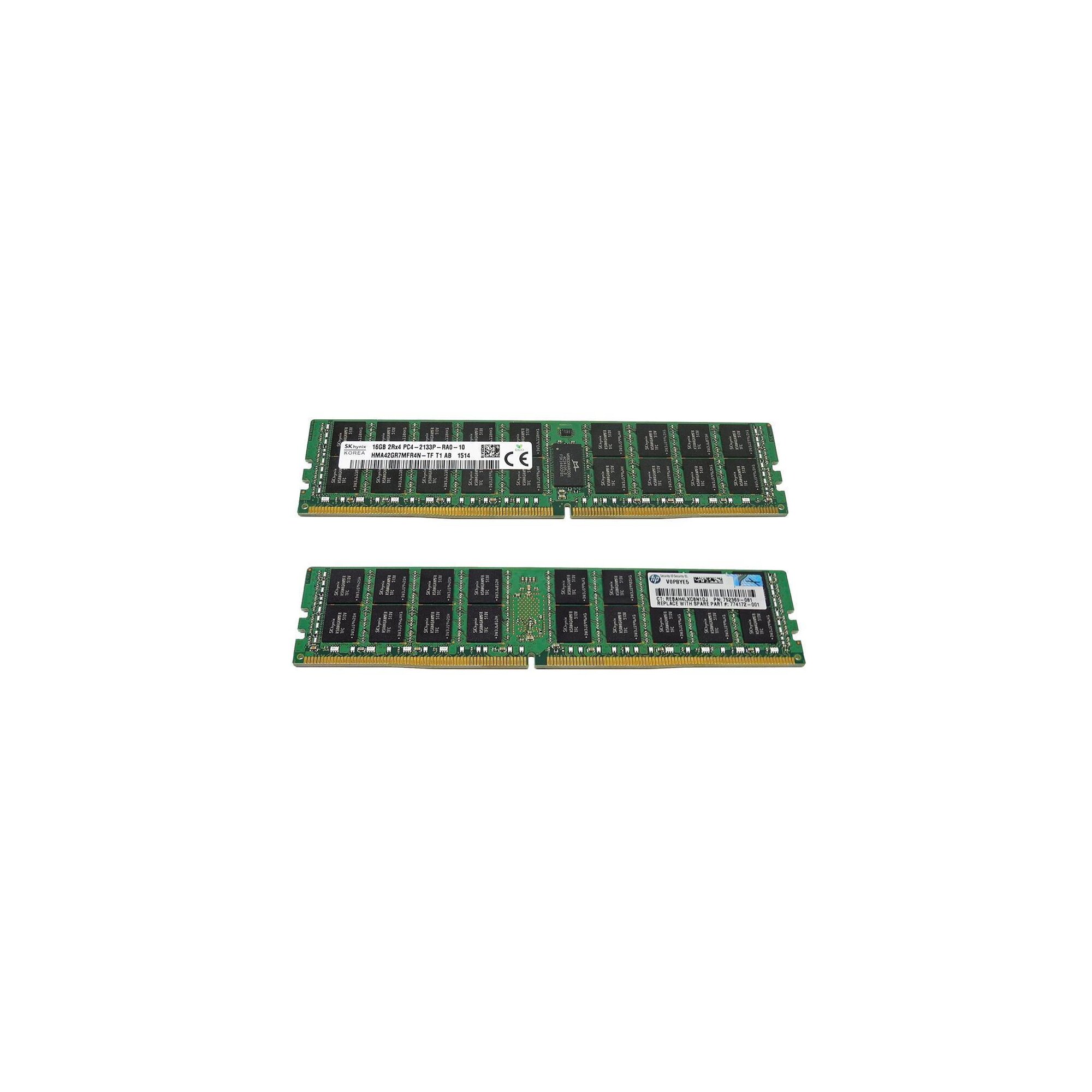 64GB (4x16GB) SK Hynix DDR4-2133 ECC RAM Kit – Refurbished, PC4-2133P, 288-Pin DIMM