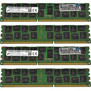 32 GB HP Micron 2x 16 GB PC3-14900R 2Rx4 RAM REG ECC DDR3 MT36JSF2G72PZ-1G9E1 712383-081