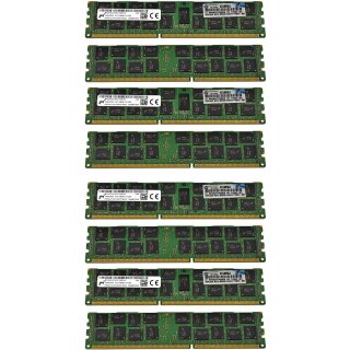 64 GB HP Micron 4x 16 GB PC3-14900R 2Rx4 RAM REG ECC DDR3 MT36JSF2G72PZ-1G9E1 712383-081