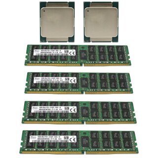 4x SKhynix 16GB 2Rx4 PC4-2133P DDR4 RAM 2x Intel Xeon E5-2630L V3 20 MB Cache 1.8 GHz 8 Core FCLGA2011-3 SR209