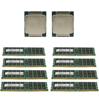 8x SKhynix 16GB 2Rx4 PC4-2133P DDR4 RAM 2x Intel Xeon E5-2630L V3 20 MB Cache 1.8 GHz 8 Core FCLGA2011-3 SR209