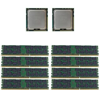 8x Samsung 4GB 2Rx4 PC3-10600R CL9 Server RAM DDR3 2x Intel Xeon E5620 CPU Quad-Core 2.40 GHz 12MB Cache SLBV4 FCLGA1366