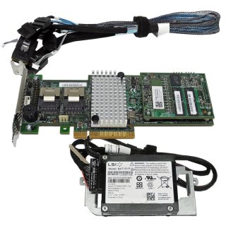 Dell LSI MR SAS 9265-8i 6 Gb/s 1GB PCIe x8 RAID Controller 0DNKYM +BBU +Kabel C6220