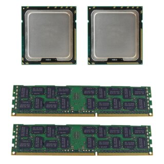 16 GB 2x8GB Hynix 2Rx4 PC3L10600R DDR3+2x X5650 CPU LGA1366