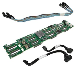 HP ProLiant DL380p G8 12x 3.5" SAS Backplane 647407-001 +SAS Kabel +Power Kabel