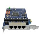 Junghanns QuadBRI 2.0 PCI Express ISDN - VoIP Netzwerkkarte HFC-4S für Linux