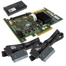 DELL PERC 6/I 3Gb/s PCIe x8 SAS RAID Controller 0T954J + 2x SAS Kabel + BBU