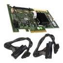 DELL PERC 6/I 3Gb/s PCIe x8 SAS RAID Controller 0T954J + 2x SAS Kabel + BBU