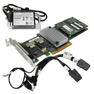 Dell LSI MR SAS 9265-8i 6 Gb/s 1GB PCIe x8 RAID 0THP56 +BBU +Kabel C6220