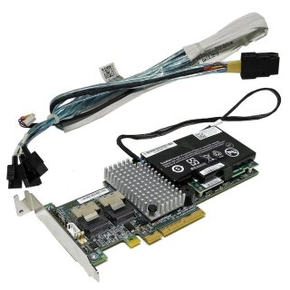 Dell C6220 LSI MR 9260-8i RAID Controller L3-25121-74B +BBU +SAS/3x SATA Kabel