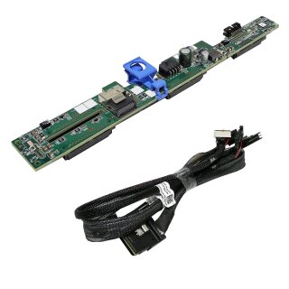 DELL PowerEdge R620 4 x 2.5" Slot SAS HDD Backplane 0PMHHG + 3 x Kabel