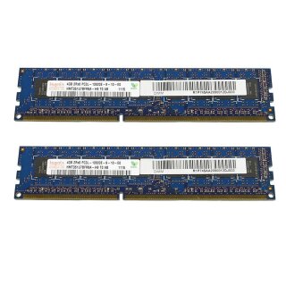 8GB Hynix 2x 4GB 2Rx4 PC3L-10600E-9-10-E0 Server RAM ECC DDR3 HMT351U7BFR8A-H9