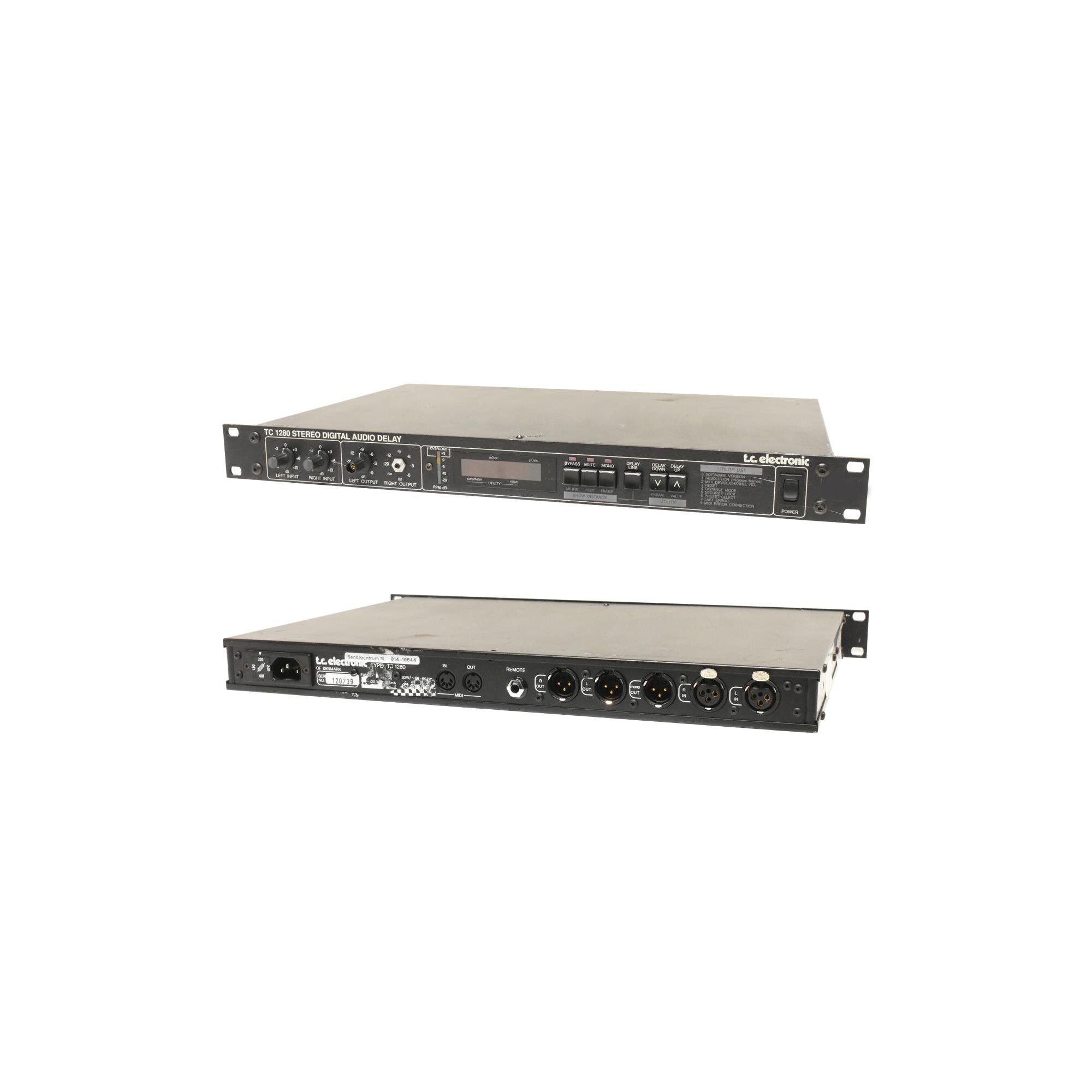 t.c. electronic TC1280 Strereo Digital Audio Delay WITHOUT Ground Lift