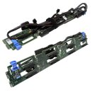 DELL PowerEdge R720 8-Slot SAS 3.5" HDD Backplane 0RVVMP 0Y4HYG + 4x Kabel