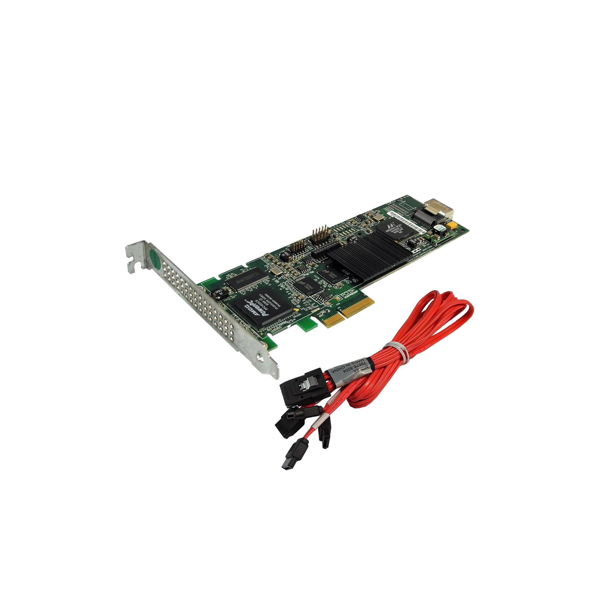 Amcc 3ware 9650se 4lpml sata raid controller sata kabel 700 3260 10d