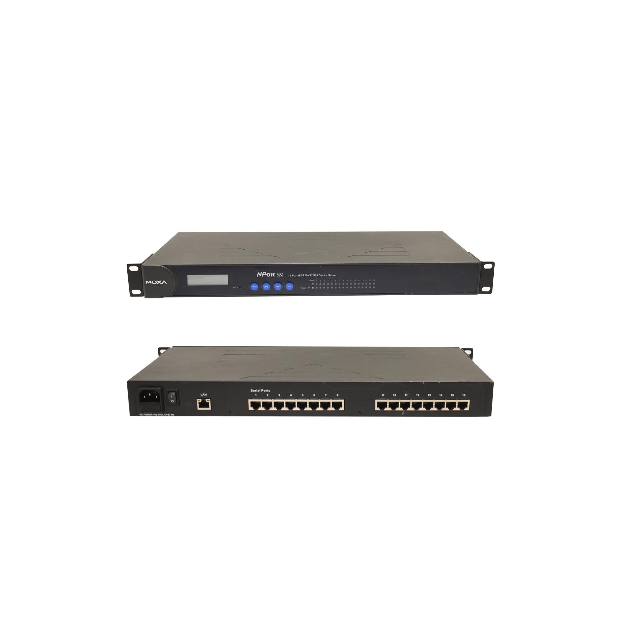MOXA NPort 5650 16-Port RS232 / 422 / 485 Serial Device Server ...
