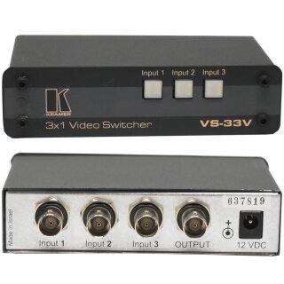 Kramer VS-33V 3x1 Video Switcher