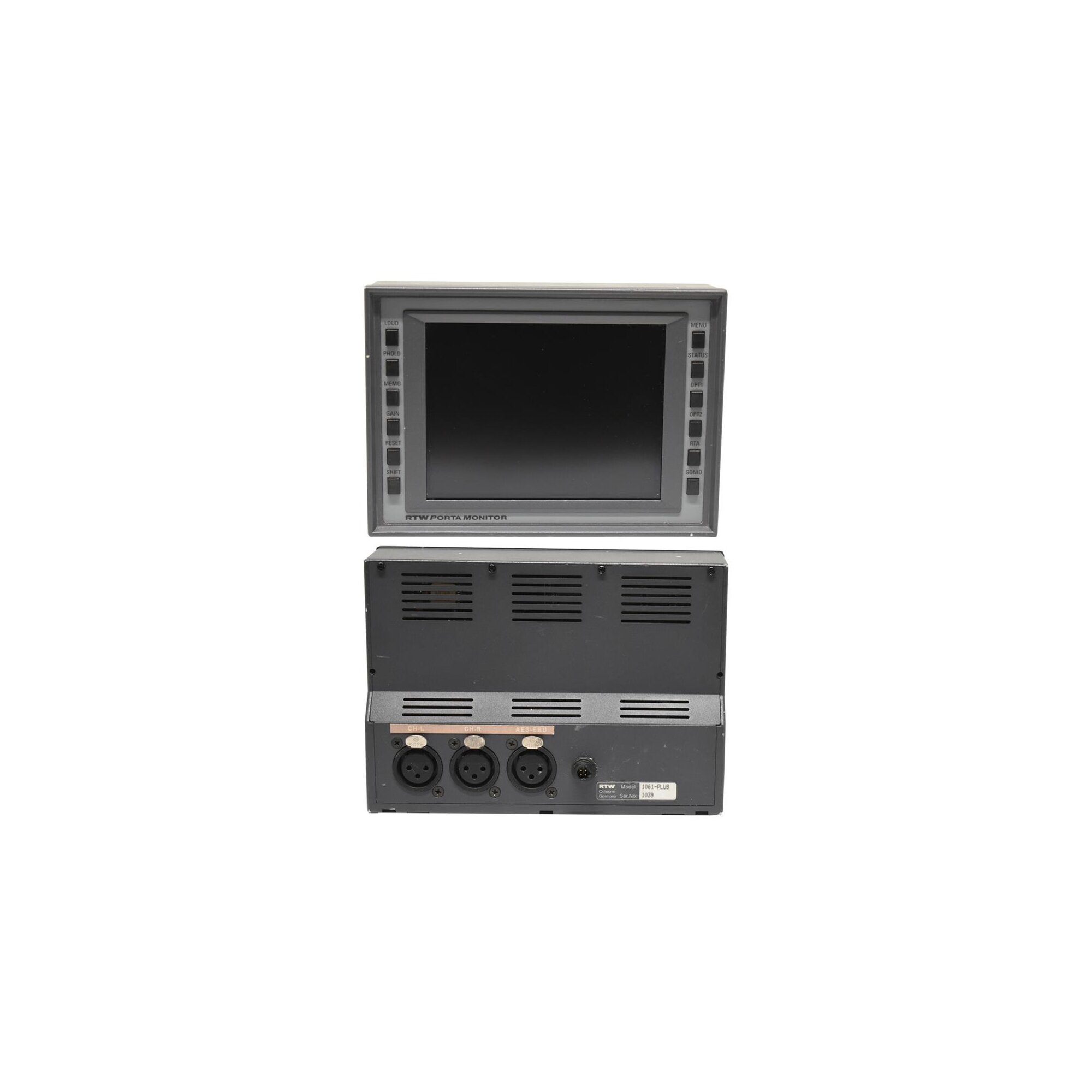 RTW 1061-PLUS 2-Ch Analog / Digital Peak- Phase- Meter Audio ...