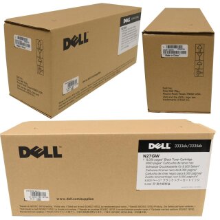 Dell N27GW originale Laser Black Toner Cartridge für 3333dn 3335dn NEU